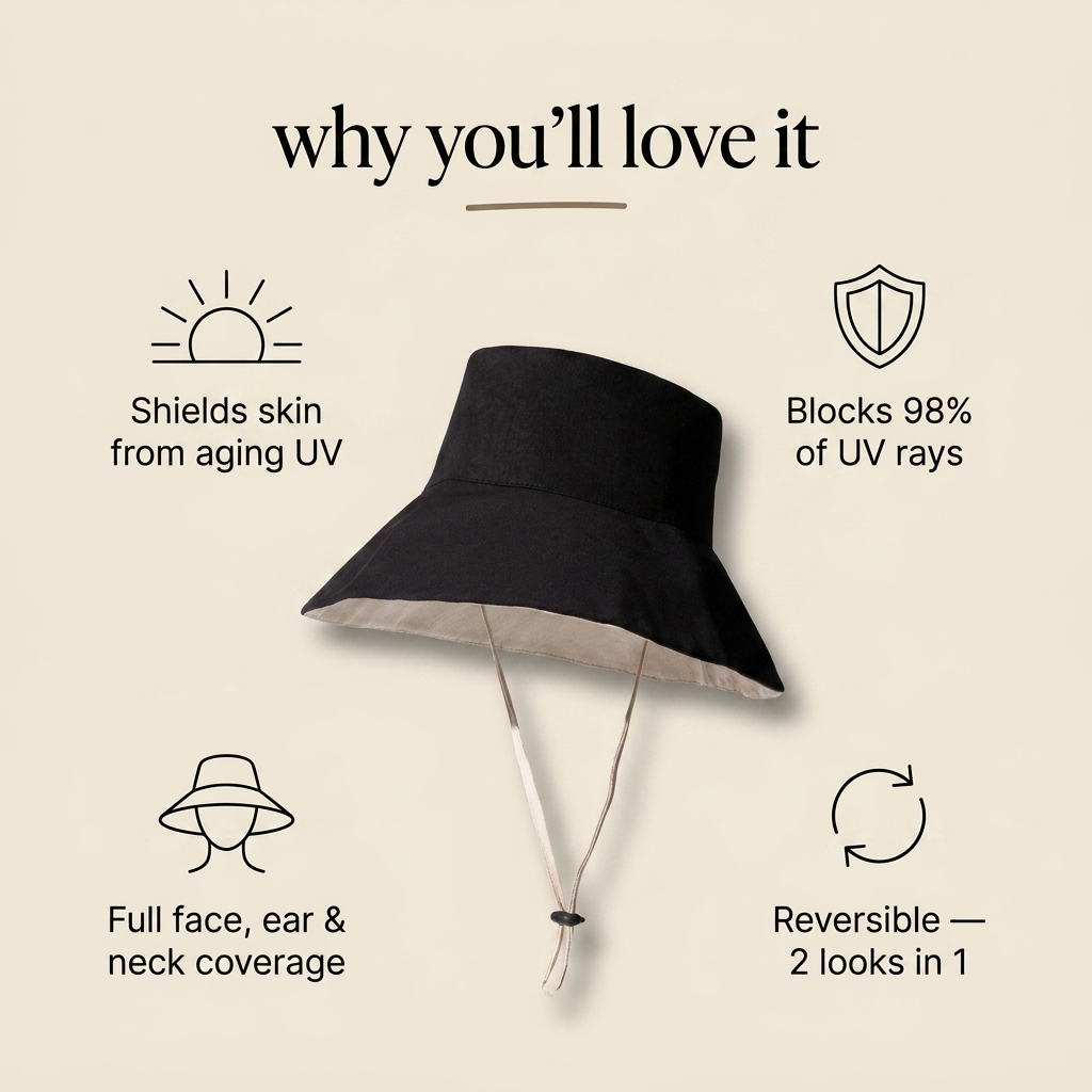 Wide Brim UPF 50+ Hat