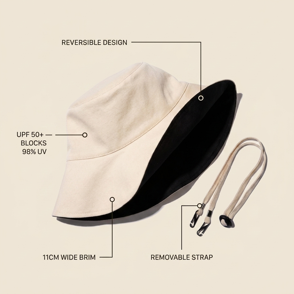 Wide Brim UPF 50+ Hat